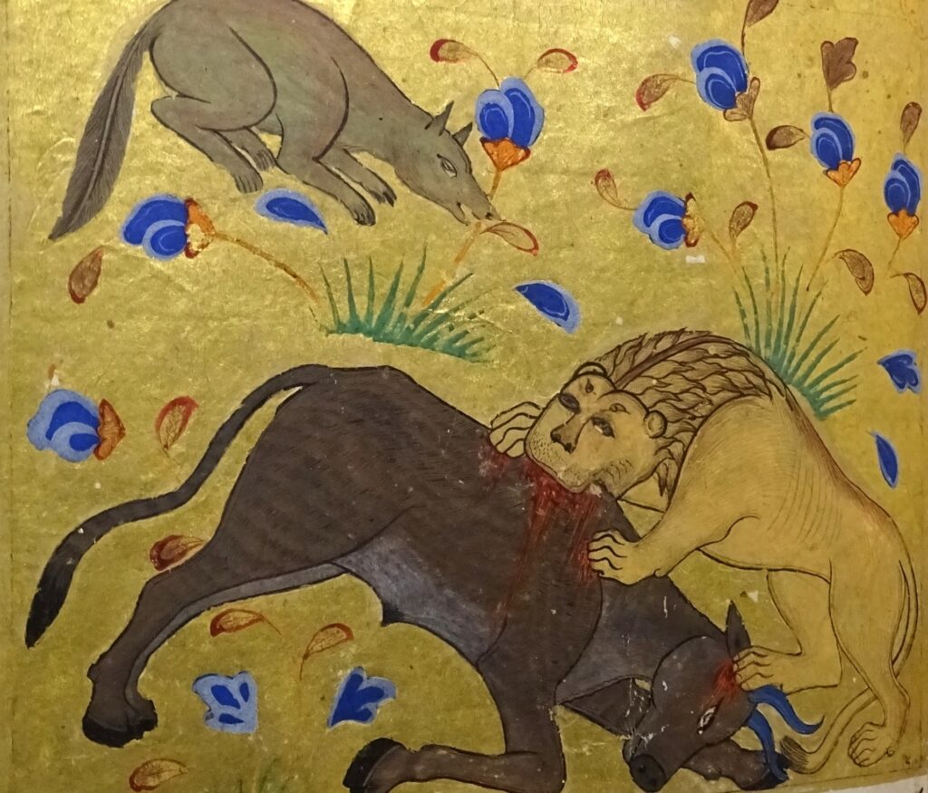 ಮಿತ್ರಭೇದತಂತ್ರ - ಸಿಂಹ ಹಾಗೂ ಎತ್ತಿನ ಕತೆ
